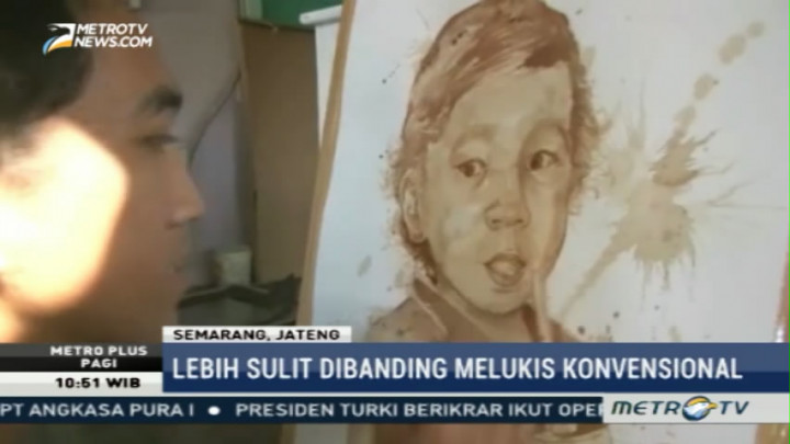 Karya Lukis dari Ampas Kopi
