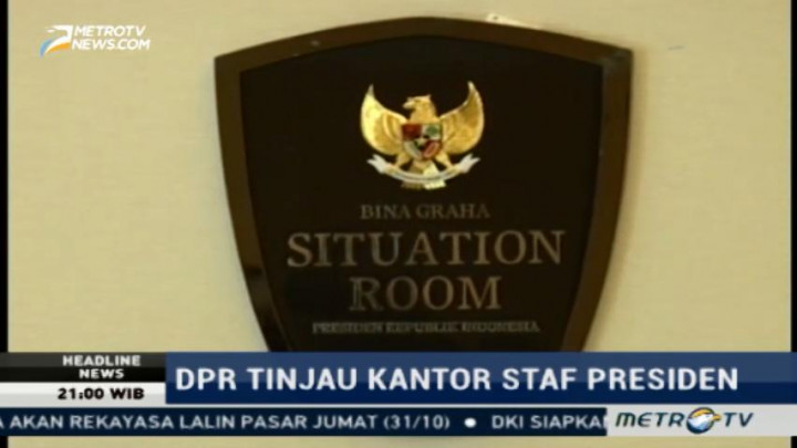 Komisi II DPR Kunjungi Ruang Kendali Presiden