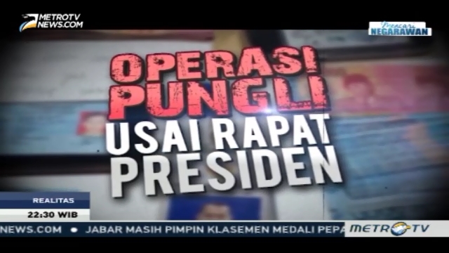 Operasi Pungli Usai Rapat Presiden (1)