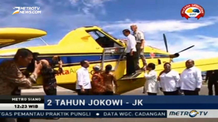 Jokowi Pantau Sejumlah Proyek Pembangunan di Bumi Papua