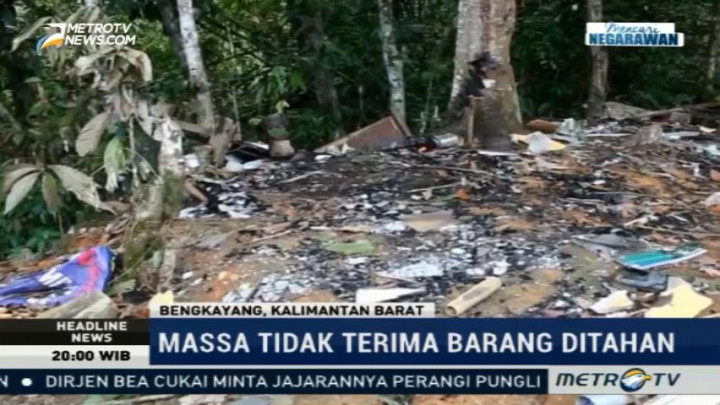 Kantor Bea Cukai di Perbatasan Indonesia-Malaysia Dibakar Massa