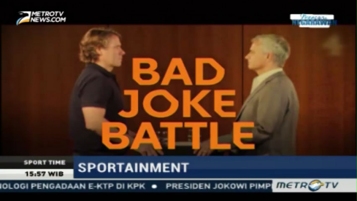 Komedian Tantang Mourinho Tahan Tawa