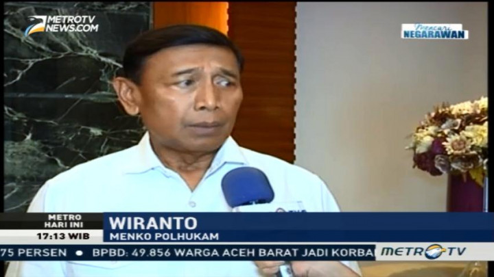 Wiranto Minta DPR Percepat Pembahasan Revisi UU Terorisme
