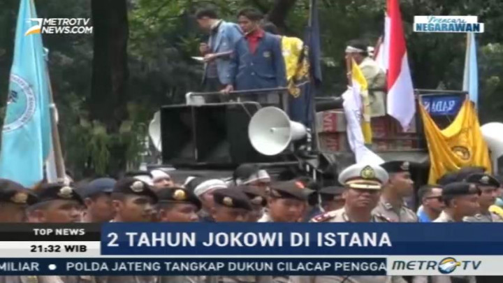 Demo Dua Tahun Jokowi-JK di Istana Berlangsung Ricuh