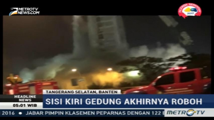 Gedung Panin Akhirnya Mulai Roboh