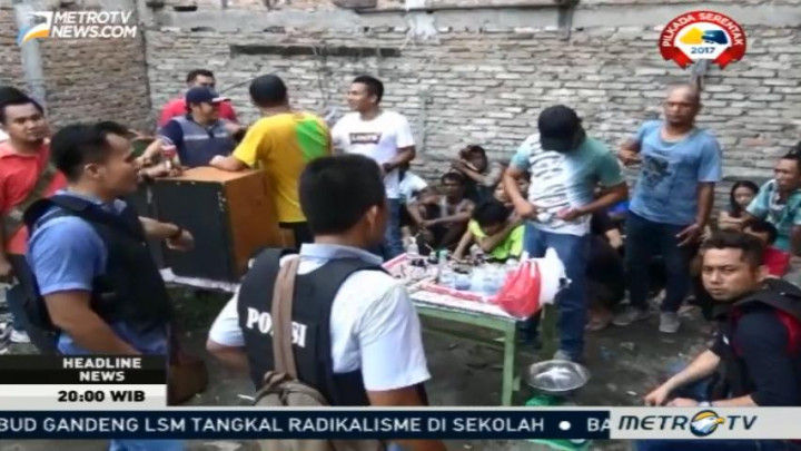 Polrestabes Medan Kembali Gerebek Kampung Narkoba