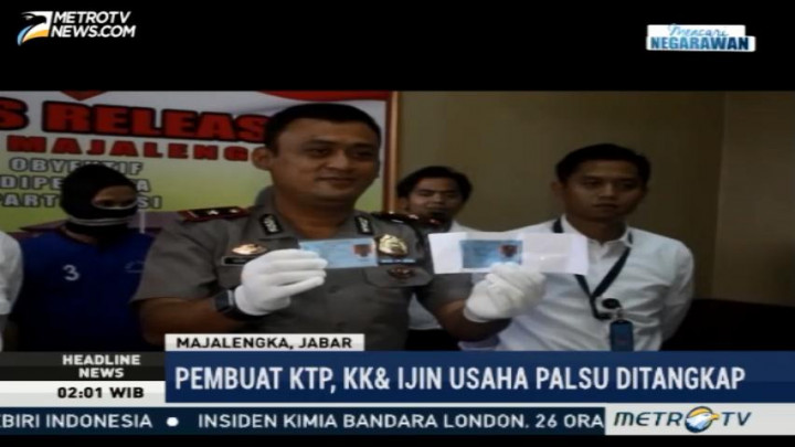 Polisi Bongkar Sindikat Pemalsuan Kartu Identitas