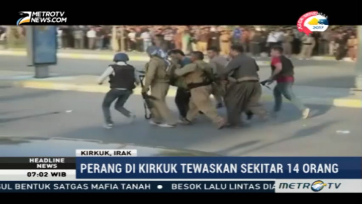 Perang di Kirkuk Tewaskan 14 Orang