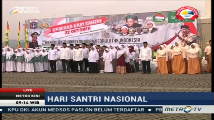 Apel Akbar Peringatan Hari Santri Nasional Digelar di Monas