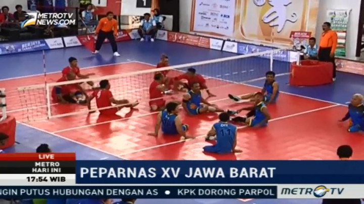 Tim Jabar dan Jateng Perebutkan Medali Emas Voli Duduk