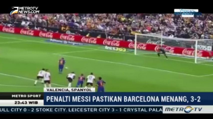 Barcelona Bekuk Valencia 3-2