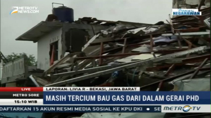 Masih Tercium Bau Gas di Sekitar Lokasi Ledakan Bekasi