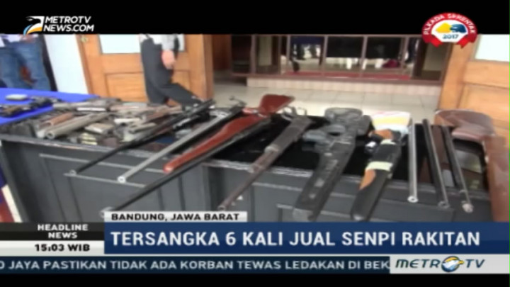 Polisi Gagalkan Penyelundupan Senpi Rakitan