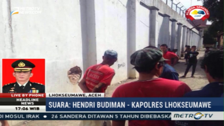 Ini Kronologi Ledakan di Lapas Lhokseumawe
