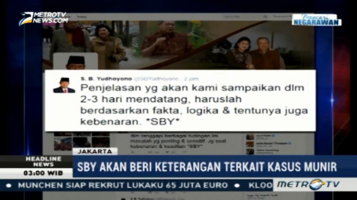 SBY Buka Suara Soal Dokumen TPF Munir