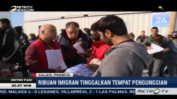 Ribuan Imigran di Kota Calais Diminta Tinggalkan Tempat Pengungsian