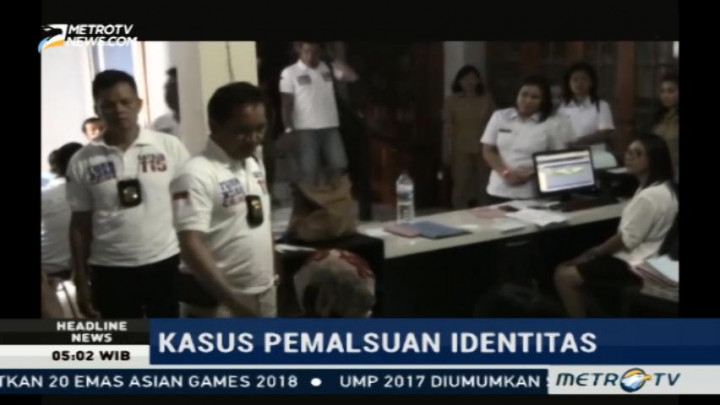 Polisi Geledah Kantor Disdukcapil Kota Bitung