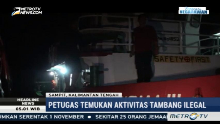 Petugas Temukan Aktivitas Tambang Ilegal di Kabupaten Kotawaringin Timur