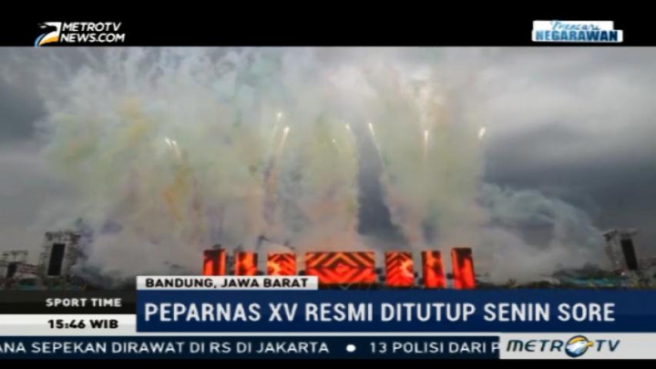 Peparnas XV 2016 Resmi Ditutup oleh Mensos