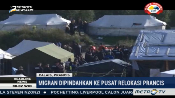 Ribuan Imigran Dipindahkan dari Kamp Calais Prancis