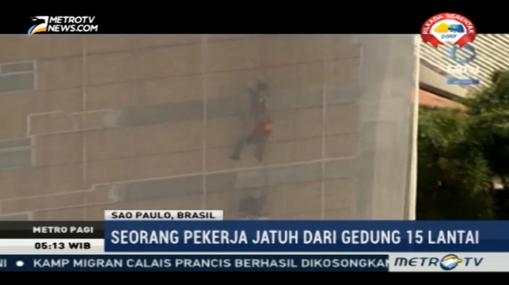 Jatuh dari Gedung, Pekerja Bangunan Selamat dari Maut