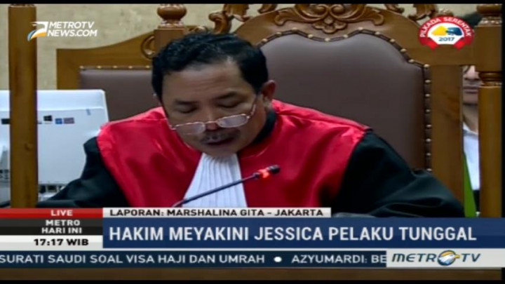 Jessica Sempat Menangis saat Sidang Pembacaan Vonis