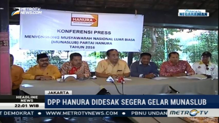 DPP Hanura Didesak Segera Gelar Munaslub