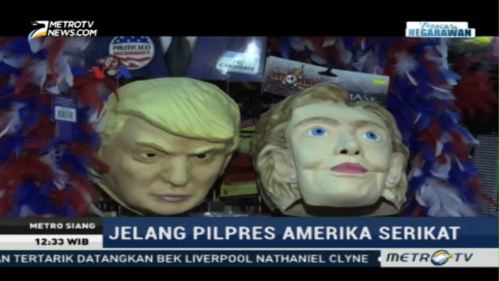 Topeng Hillary & Trump Banyak Diburu Pembeli Jelang Halloween