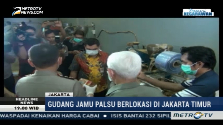 Polisi Gerebek Empat Gudang Jamu Palsu di Jakarta Timur
