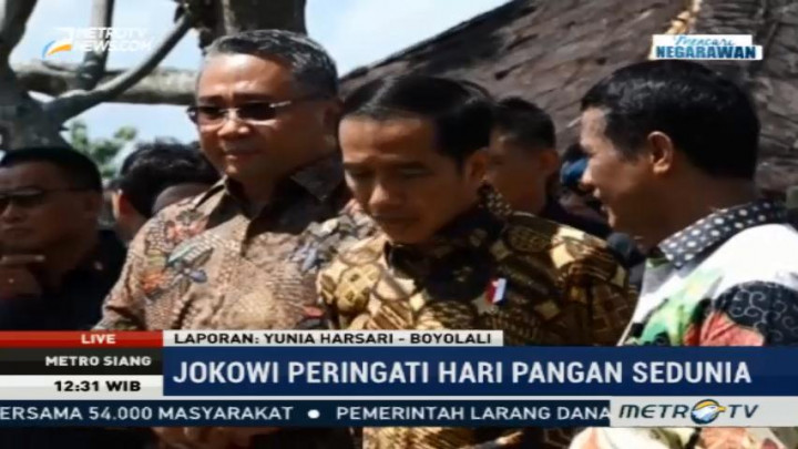 Jokowi Peringati Hari Pangan Sedunia di Boyolali