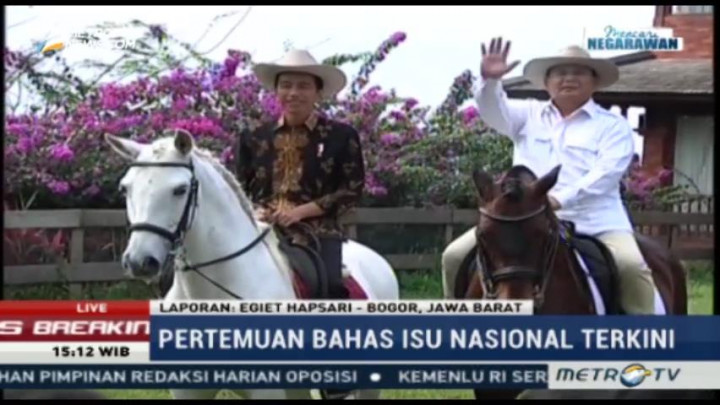 Jokowi Berkuda Bersama Prabowo