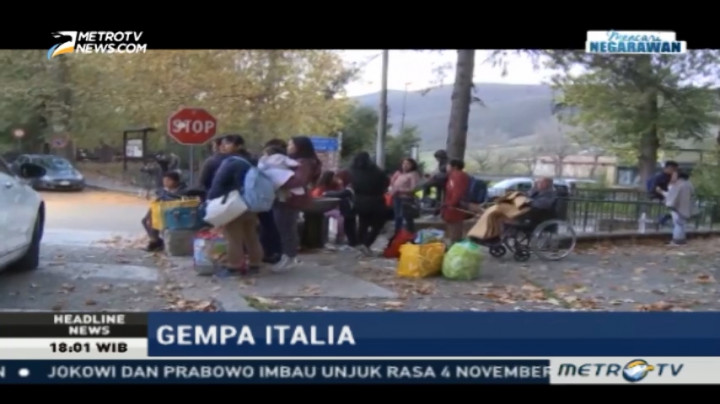 Ribuan Korban Gempa Italia Bertahan di Pengungsian