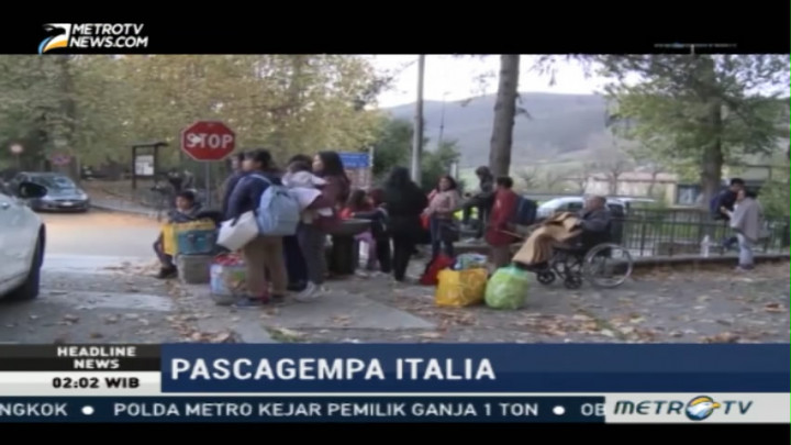 Ribuan Warga Tinggal di Pengungsian Pascagempa Italia