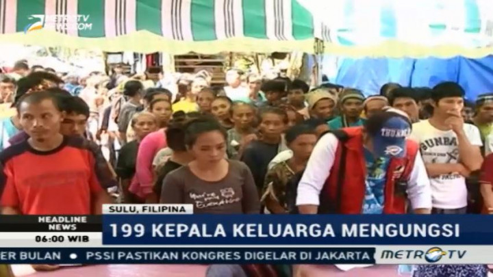 199 KK Mengungsi Akibat Konflik Antara Abu Sayyaf dengan Militer