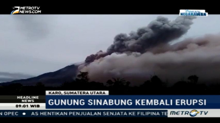 Gunung Sinabung Kembali Erupsi