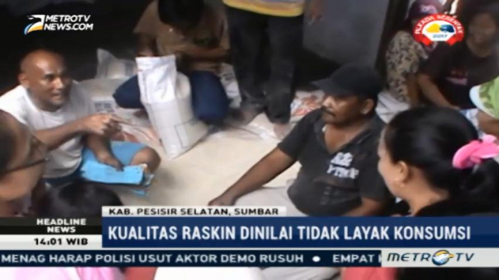 Warga Kabupaten Pesisir Selatan Keluhkan Kualitas Raskin