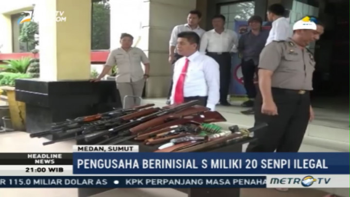 Polisi Sita 20 Senpi Ilegal Milik Pengusaha di Aceh