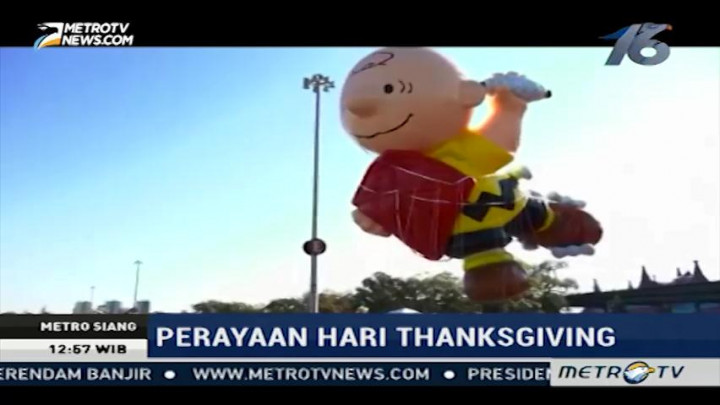 Balon Raksasa Disiapkan Sambut Perayaan Thanksgiving