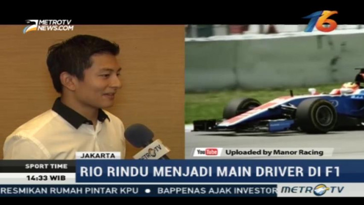 Rio Haryanto Rindu Jadi <i>Main Driver</i> F1