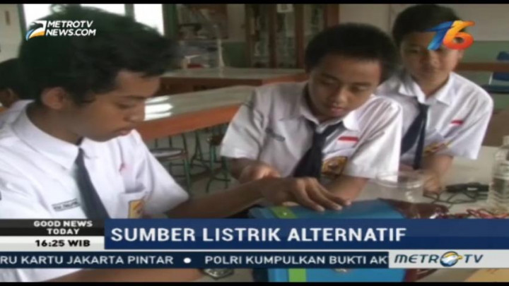 Tiga Pelajar Ini Manfaatkan Limbah Air Jadi Sumber Listrik Alternatif