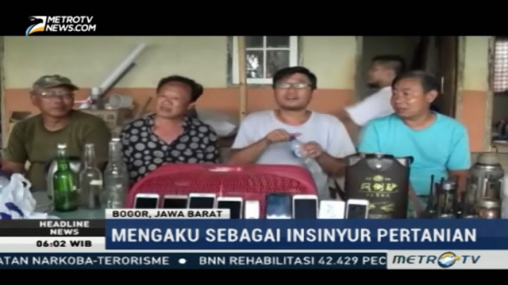 Empat WNA Asal Tiongkok Ditangkap di Bogor