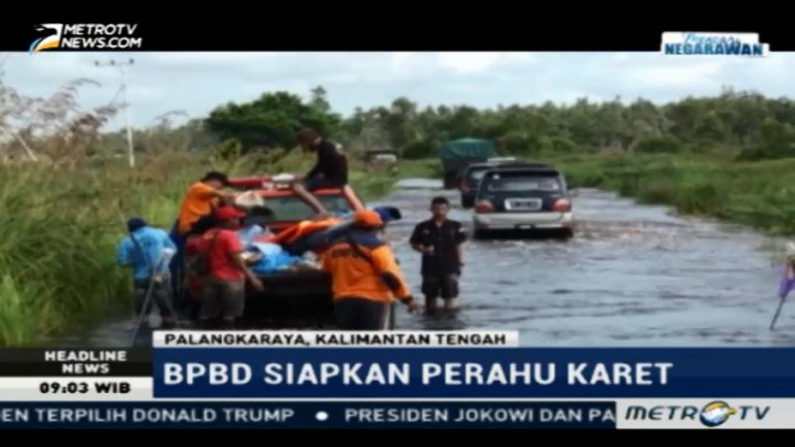 Jalan Trans Kalimantan Terendam Banjir