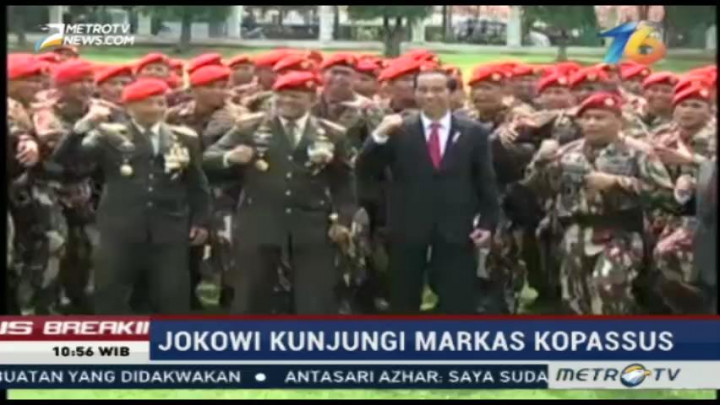 Jokowi Kunjungi Markas Kopassus