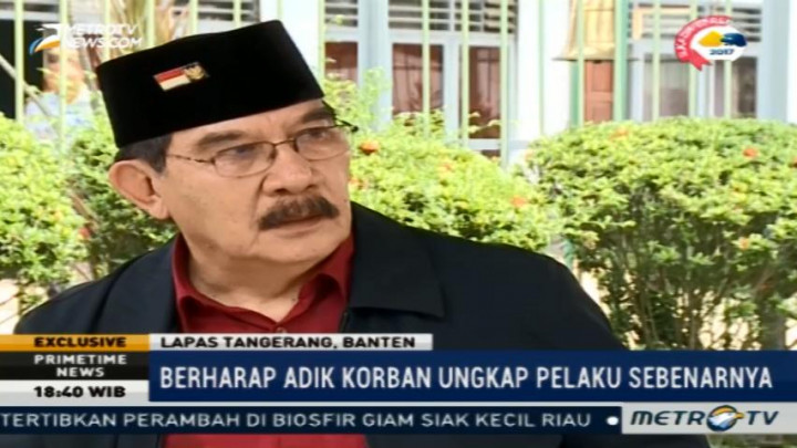 Antasari Berharap Adik Nasrudin Ungkap Pelaku Sebenarnya