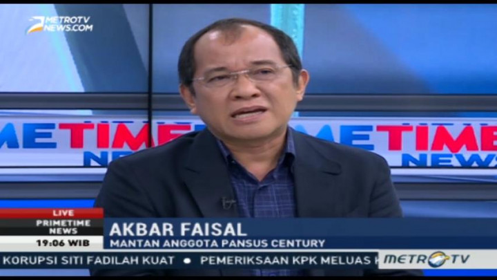 Akbar Faisal: Antasari Tak Bisa Ungkap Kasus Century