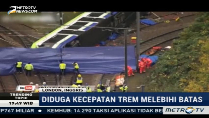 Kecelakaan Trem di London Tewaskan Tujuh Orang