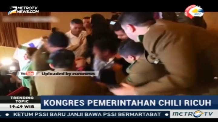 Rapat Kongres Pemerintahan Chile Berlangsung Ricuh