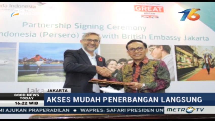 Promosikan Pariwisata Indonesia, Garuda Indonesia Gandeng Kedutaan Inggris