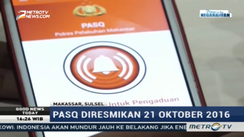 PASQ, Aplikasi Pengaduan Masyarakat kepada Polres Pelabuhan Makassar