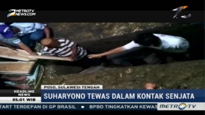 Jenazah Anggota Kelompok Santoso Dimakamkan